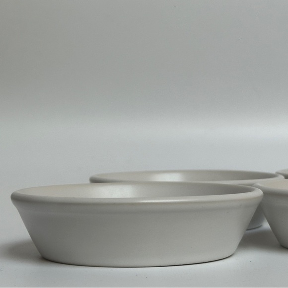 Dudson Evolution England Matte Pearl Stoneware Olive / Tapas Dish Set of 4 - Picture 3 of 8